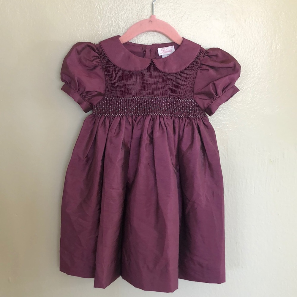 Girls purple holiday dress